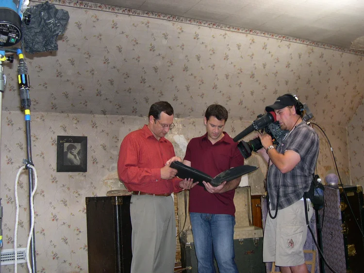 On set for HGTV